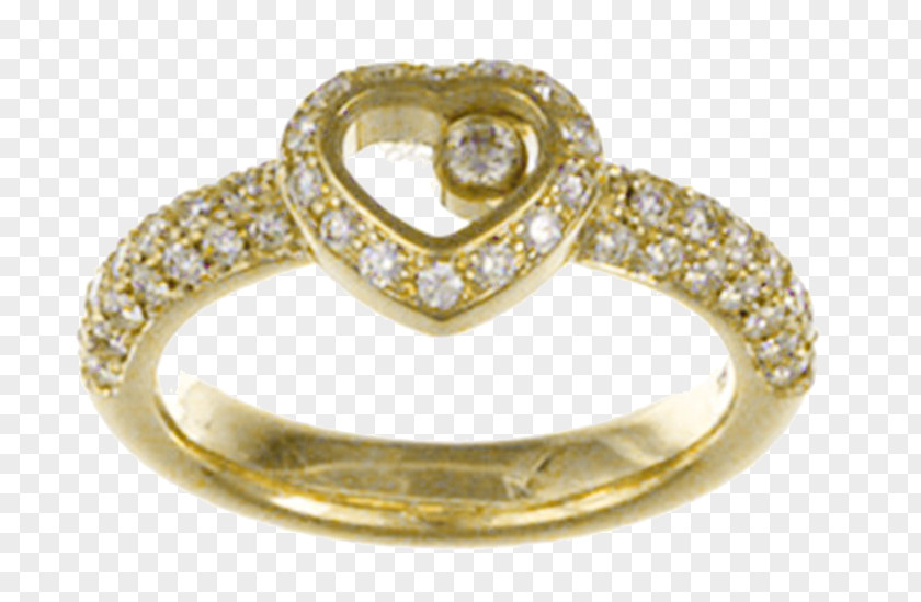 Heart Ring Image Diamond Engagement Wedding Colored Gold PNG