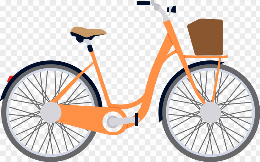 Orange Simple Bike Bicycle Mountain Shutterstock PNG