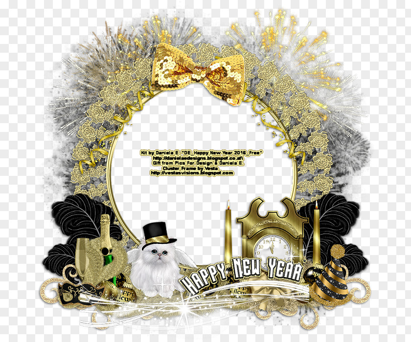 Tooth Fairy Picture Frames New Year's Day Digital Scrapbooking PNG