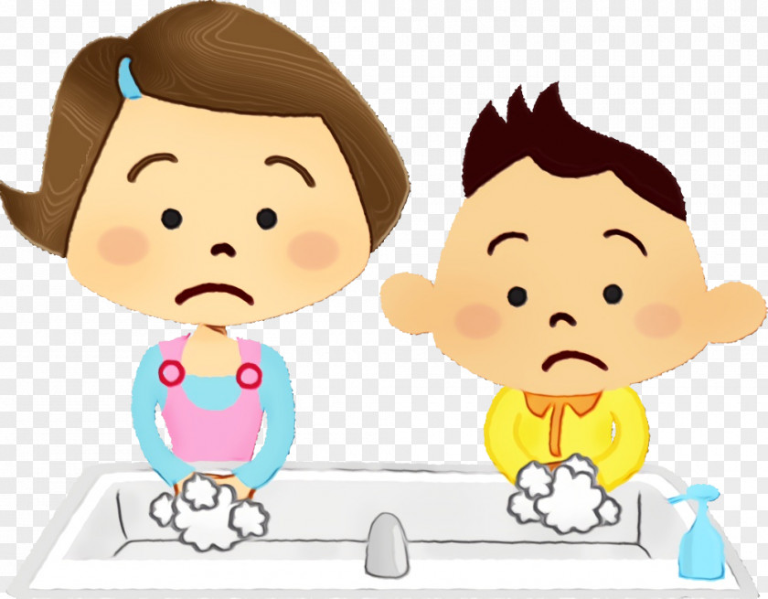 Cartoon Nose Cheek Child Sharing PNG