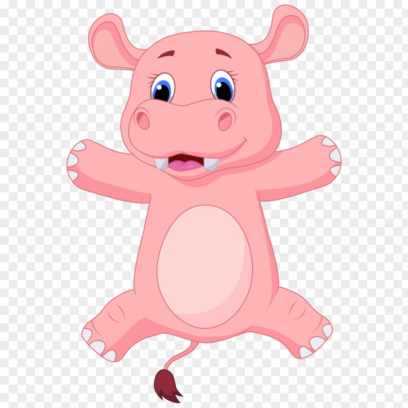 Cartoon Pig Image Hippopotamus Clip Art PNG