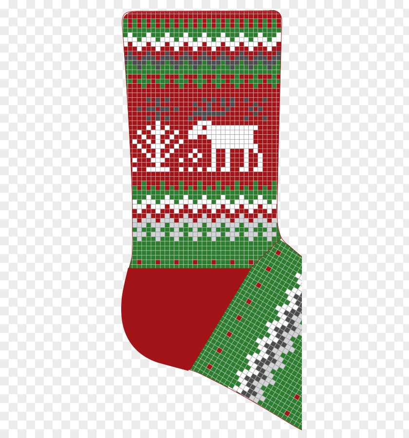 Christmas Stocking Pattern Stockings Knitting Textile PNG