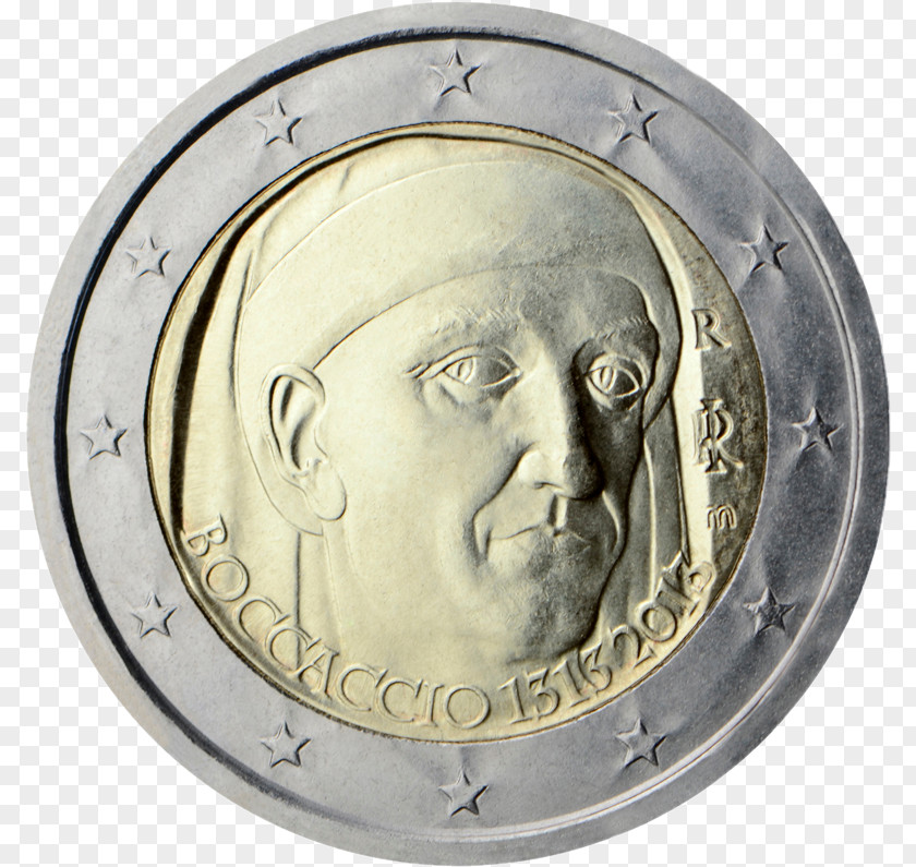 Italy 2 Euro Coin Commemorative Coins PNG