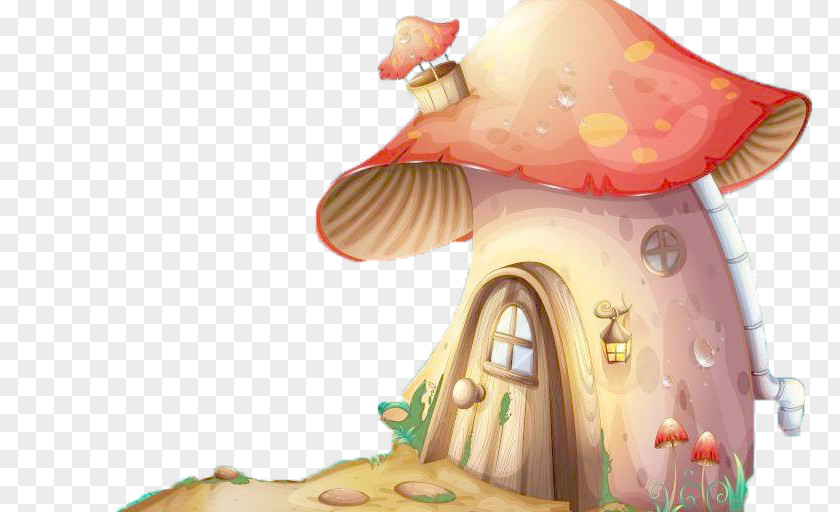 Mushroom,color,Fungus,lovely,Cartoon Mushroom House Illustration PNG
