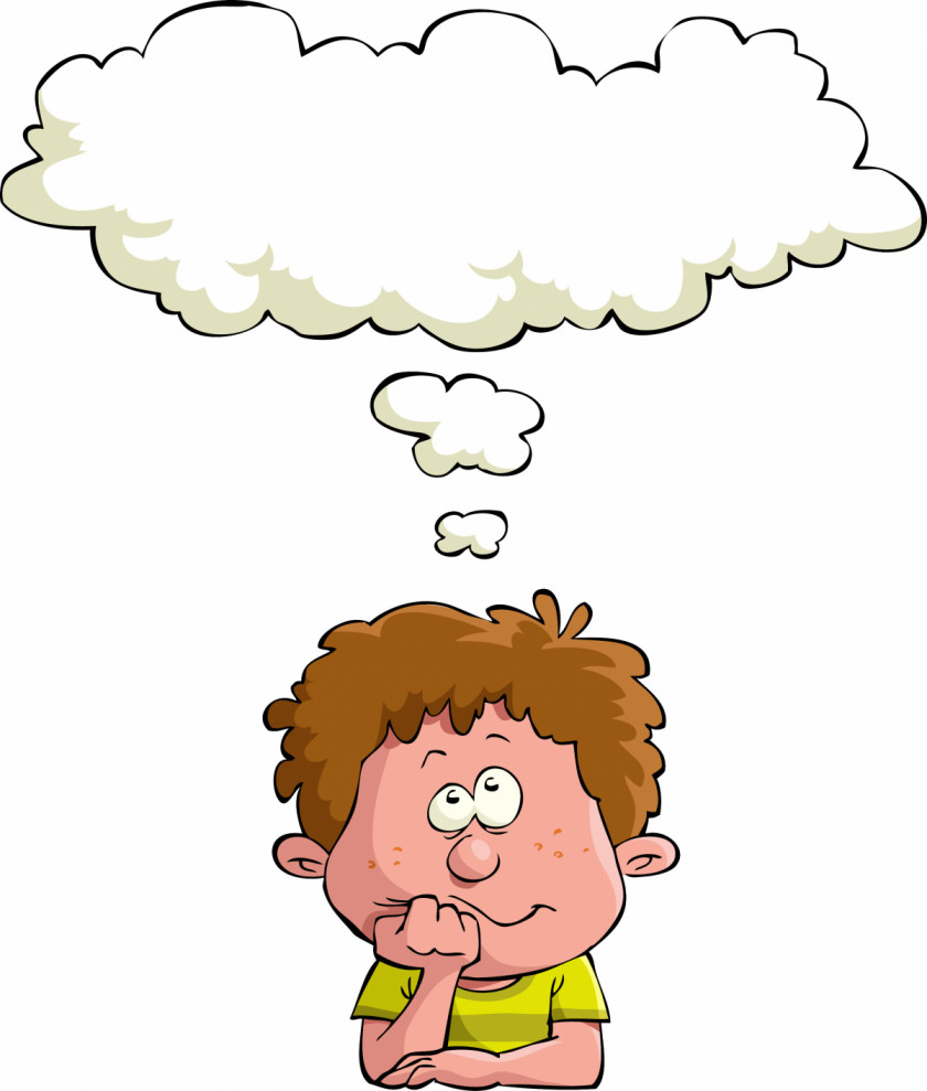 Thinking Man Dream Child Clip Art PNG