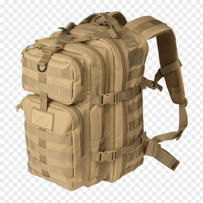 Backpack Bag EXOS Zipper Coyote PNG