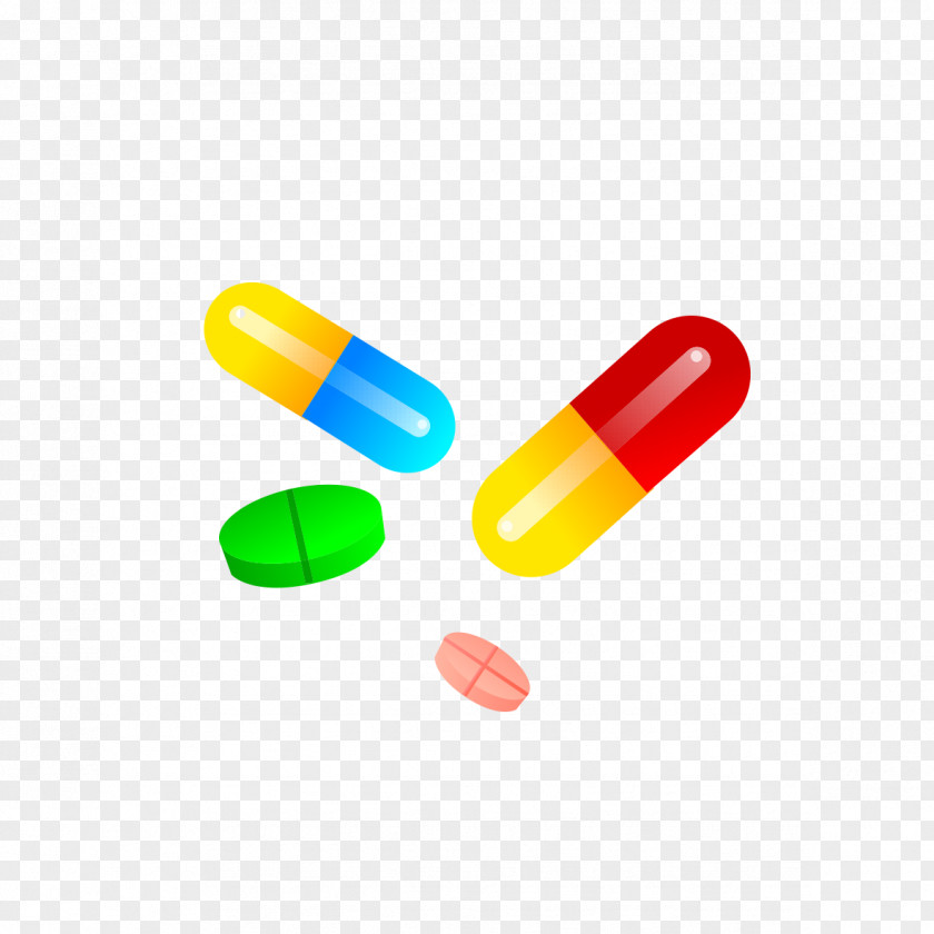 Creative Color Pills Icon PNG