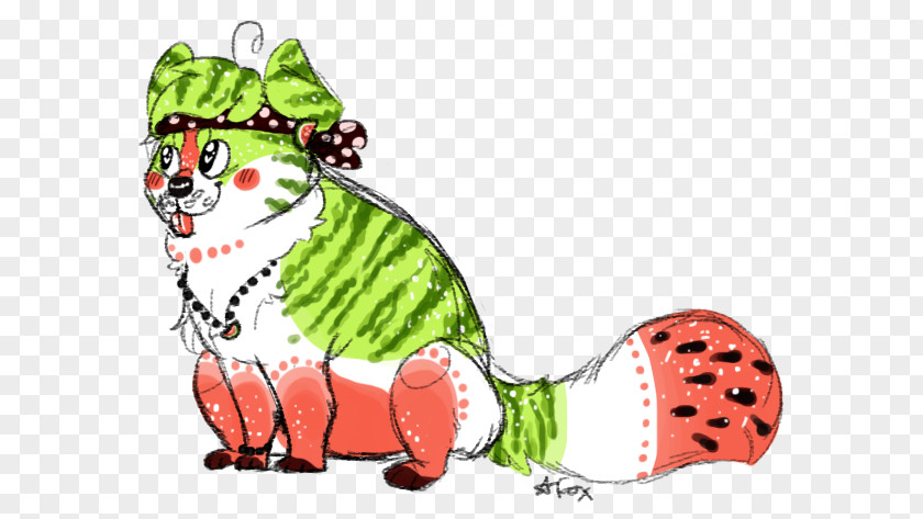 Melon Collie Watermelon Cat Clip Art Illustration Fauna PNG