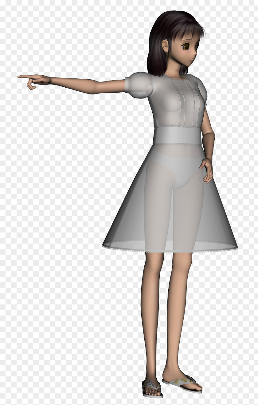 Poser Cocktail Dress Shoulder PNG