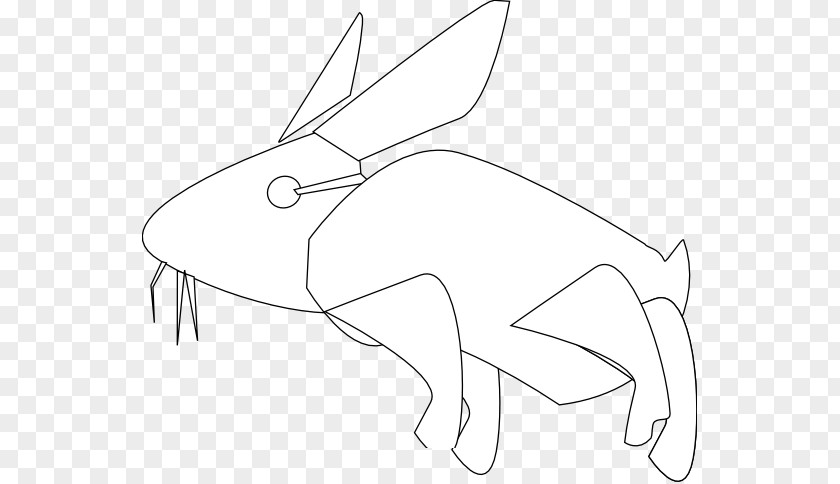 Rabbit Line Art Hare White Drawing PNG