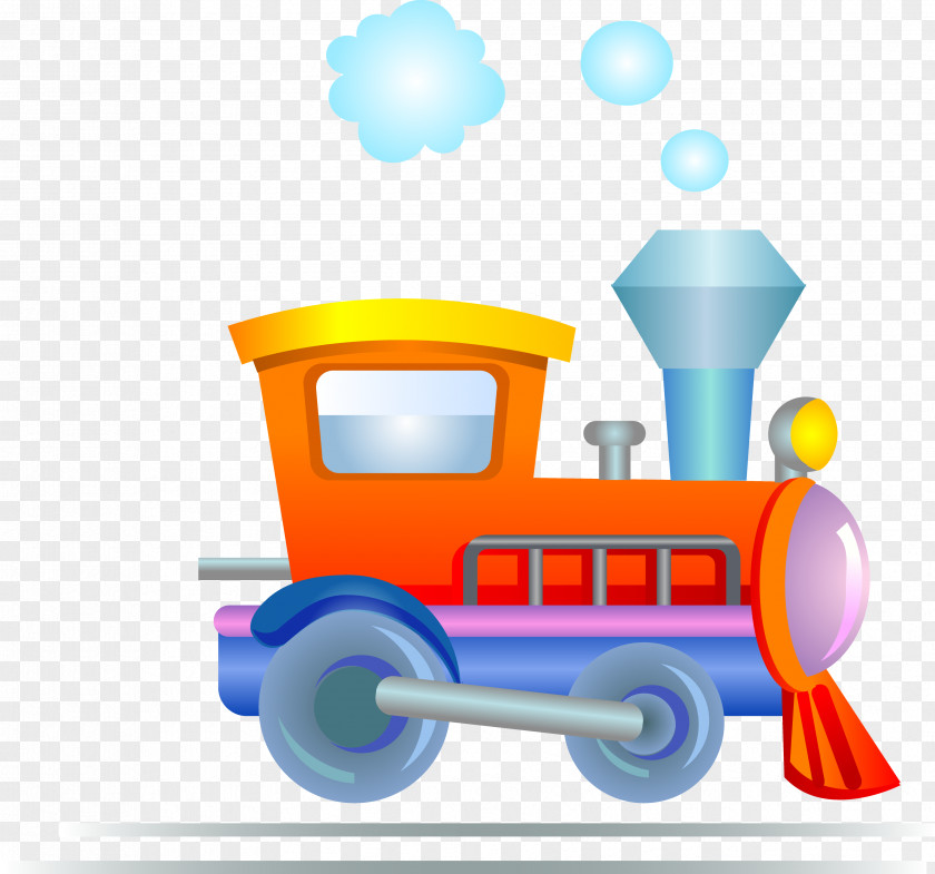 Wagon Train Rail Transport Cartoon Clip Art PNG