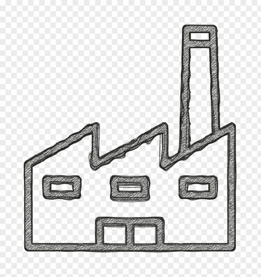 Line Art Metal Factory Icon Ecology PNG