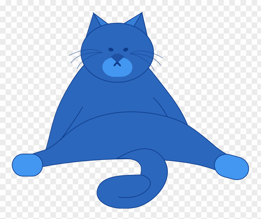 Cat Kitten Cobalt Blue / M Snout Whiskers PNG