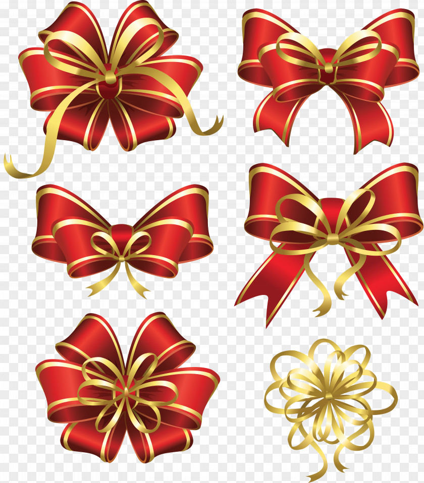 Pink Bow Christmas Clip Art PNG