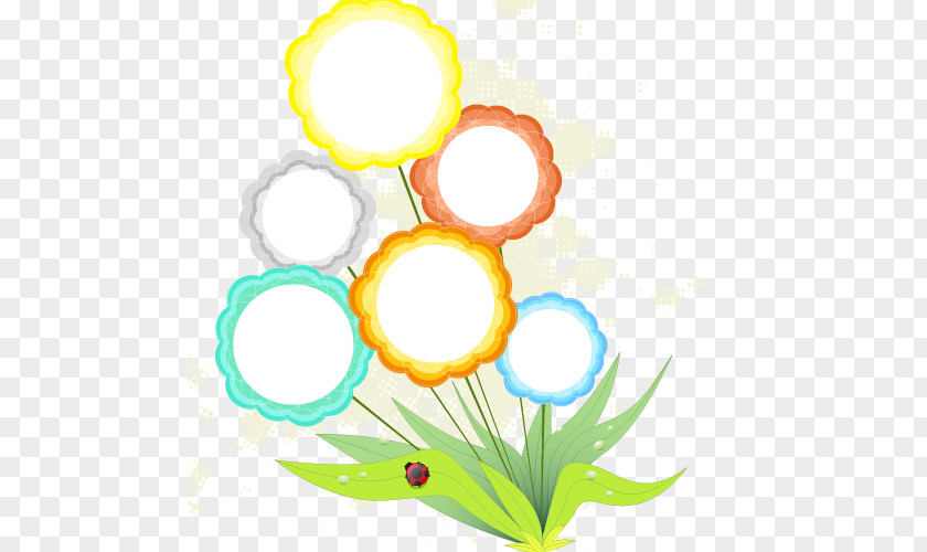 Ppt Flower Elements Infographic Plant PNG