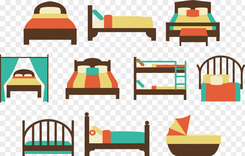 Beds Set Bedroom Quilt Bed Size PNG