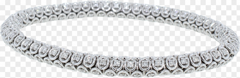 Diamond Material Bracelet Bangle Body Jewellery Silver PNG