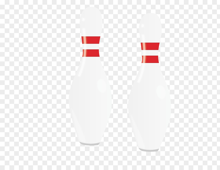 Hand-painted Bowling Pin White Pattern PNG