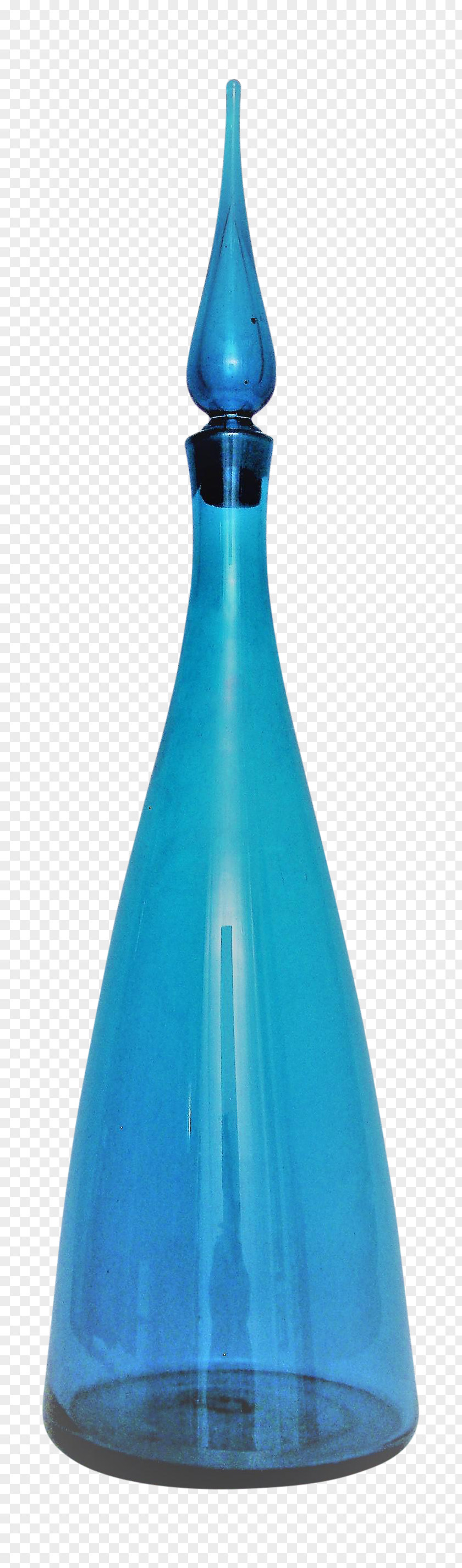 Stopper Blenko Glass Company, Inc. Bottle Decanter Cobalt Blue PNG