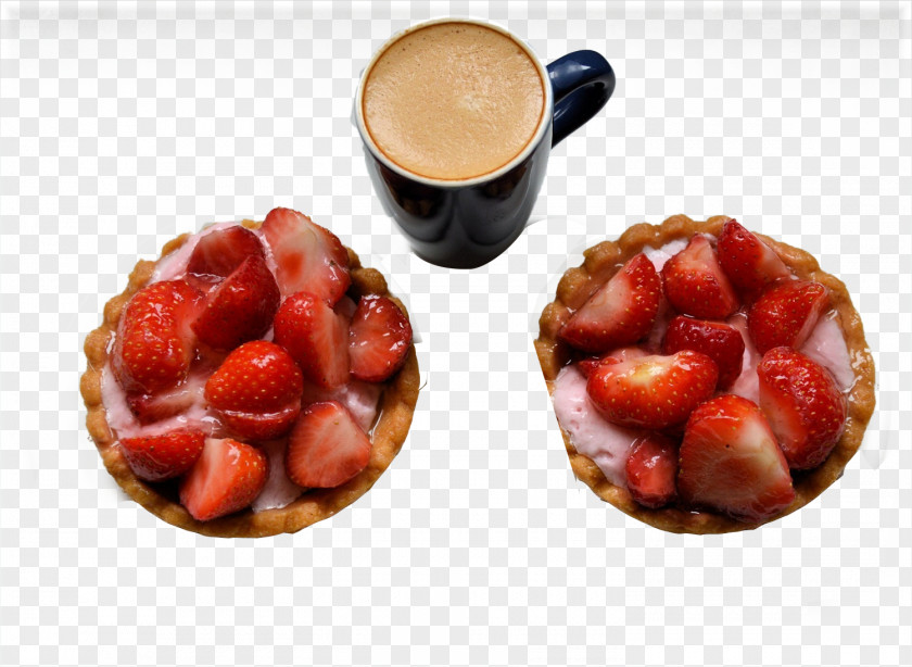 Strawberry Cake Coffee Juice Pie Tart PNG