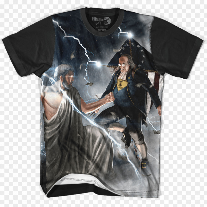 Benjamin Franklin Printed T-shirt Screen Printing Clothing PNG