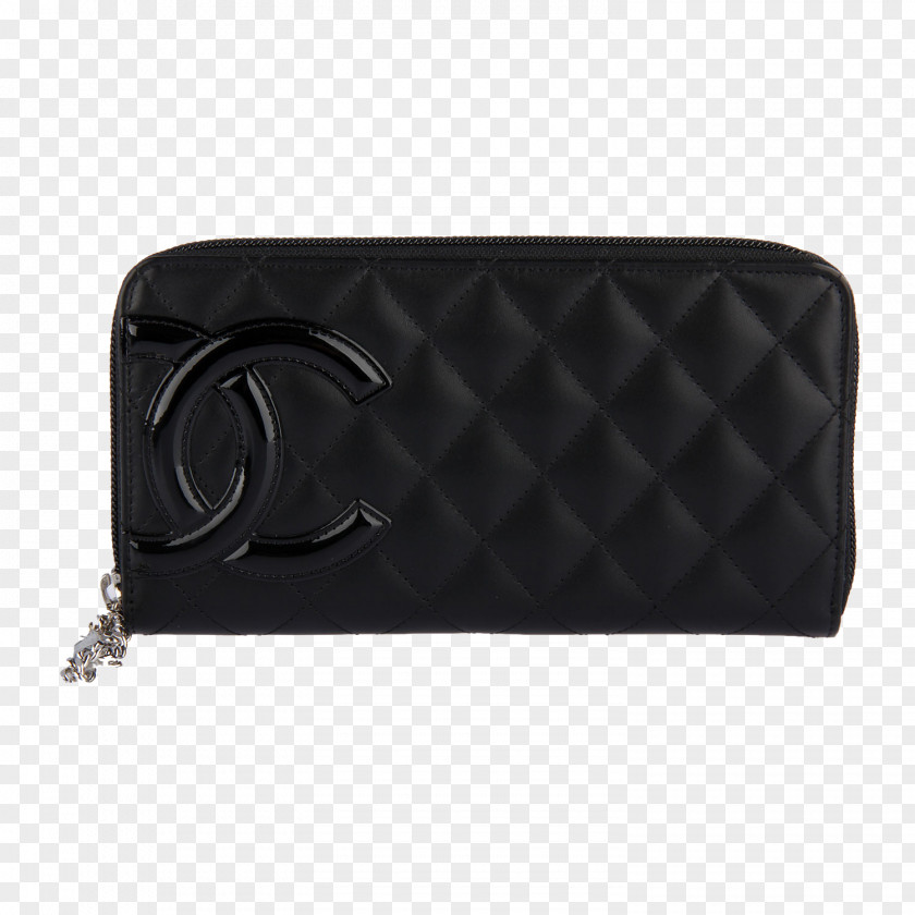 CHANEL Bag Black Female Models Handbag Leather Wallet Coin Purse PNG
