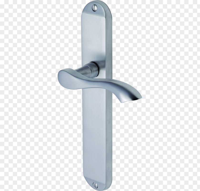 Chromium Plated Door Handle Furniture Architectural Ironmongery PNG
