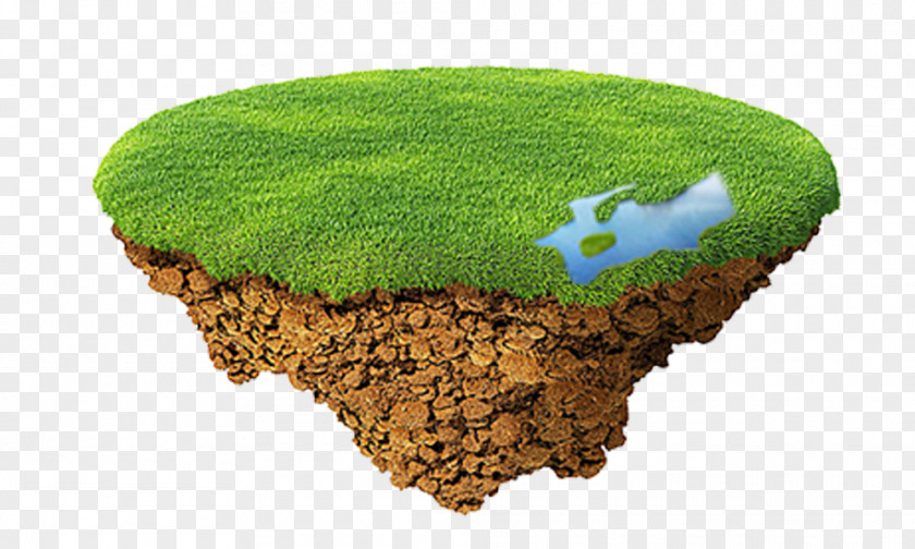 Floating Island Stock Photography Royalty-free Lawn Illustration PNG