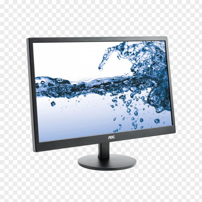 Monitors Computer AOC International LED-backlit LCD VGA Connector Digital Visual Interface PNG