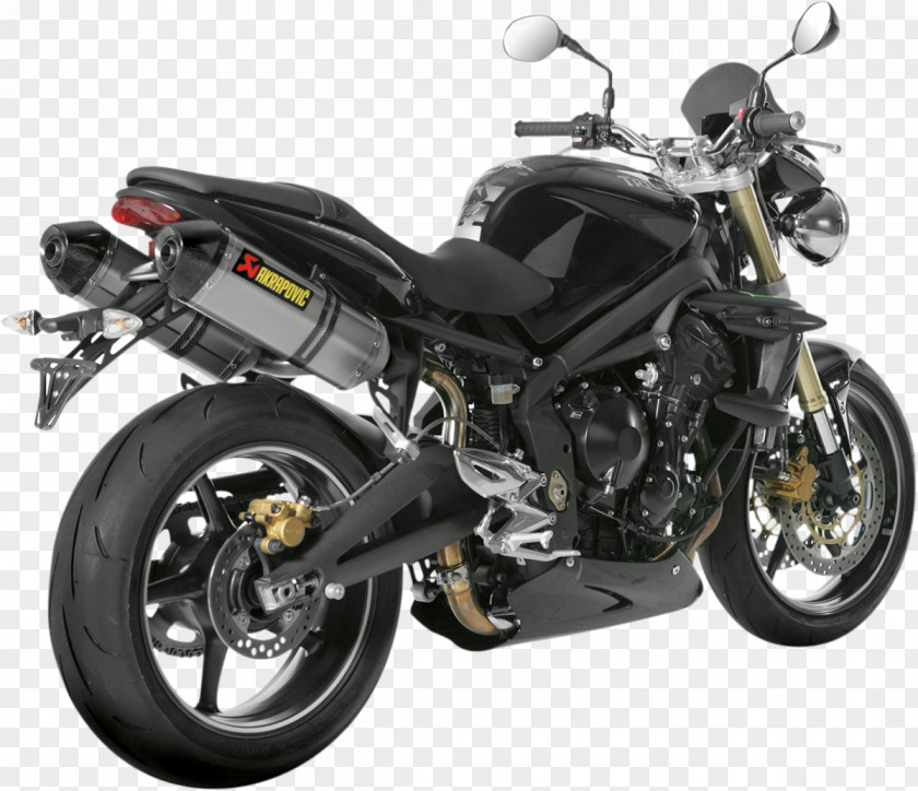 Motorcycle Exhaust System Triumph Motorcycles Ltd Tire Street Triple PNG