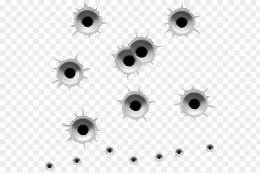Vector Bullet Holes Royalty-free Stock Photography PNG