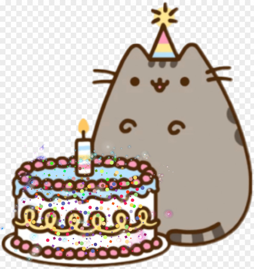 Birthday Cake Cat Pusheen Happy To You PNG