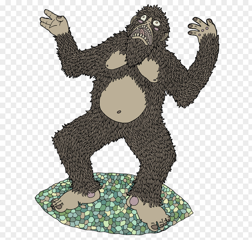 Gorilla Bear Illustration Cartoon Carnivores PNG