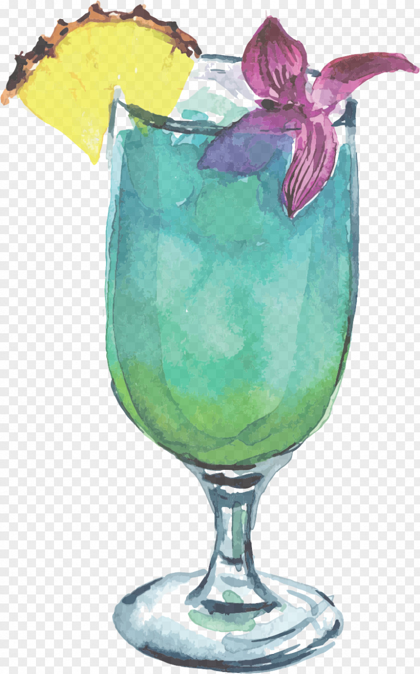 Hurricane Liqueur Drink Cocktail Garnish Blue Lagoon Hawaii PNG