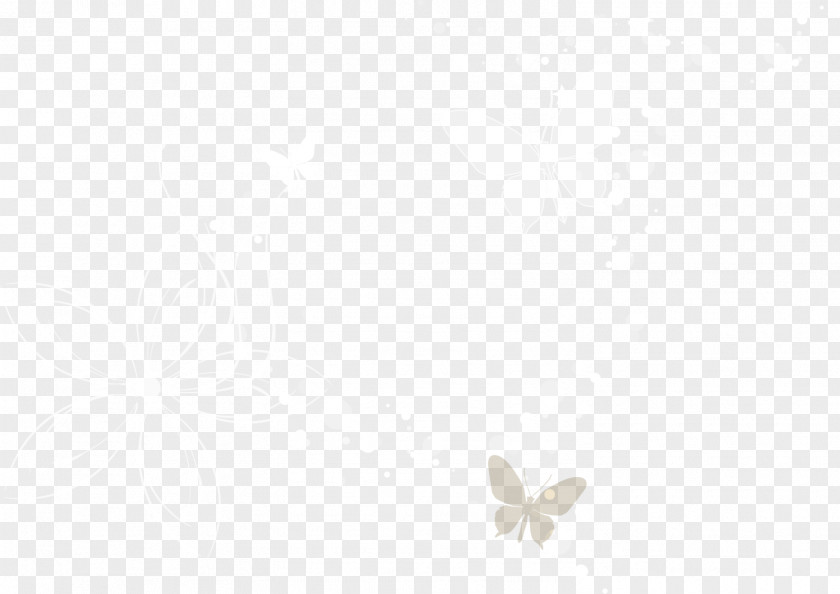 Little Fresh Gray Butterfly Sky Font PNG