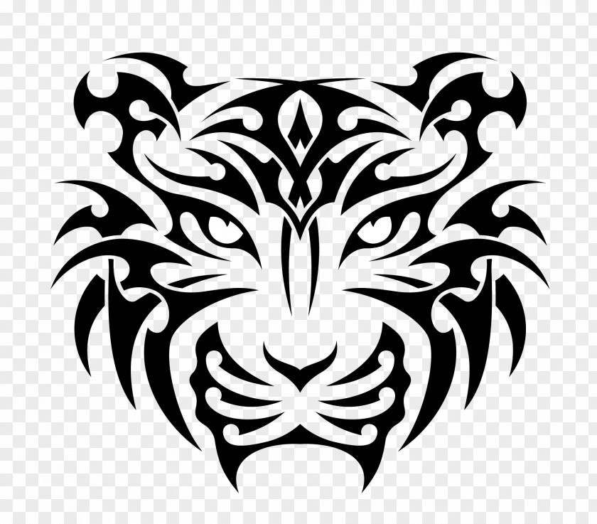 Tattoo Tiger T-shirt Hoodie Decal PNG