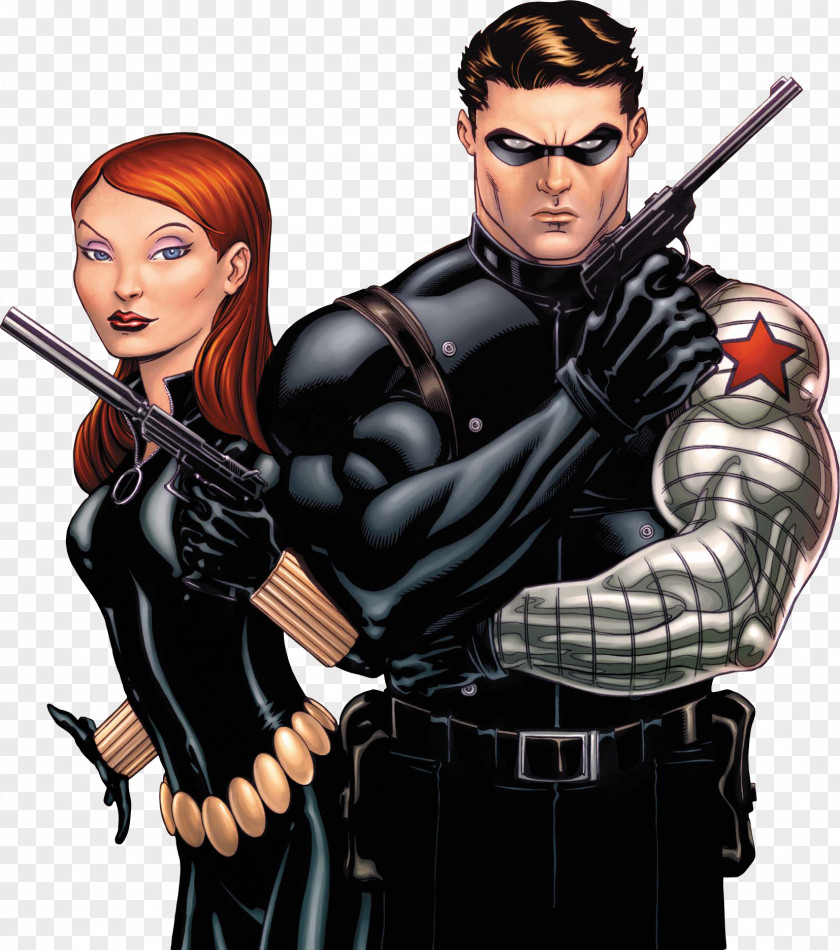 Captain America: The Winter Soldier Bucky Barnes Black Widow Ed McGuinness PNG