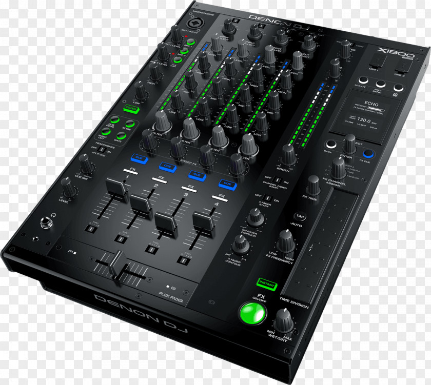Dj Mixer Denon DJ X1800 Audio Mixers Disc Jockey PNG