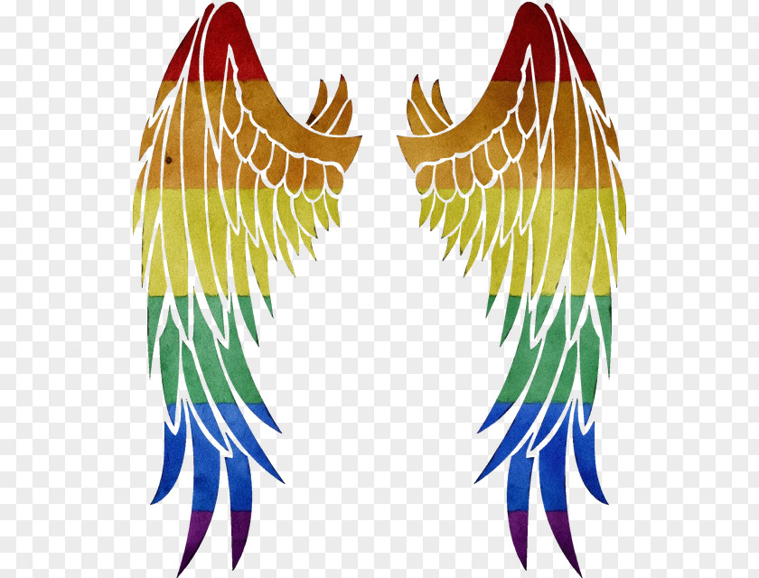 Feather Leaf Angel Wings PNG