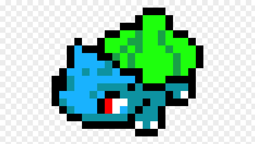Pixel Art Bulbasaur Squirtle PNG
