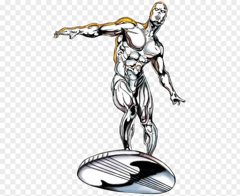 All Might Transparent Transprent Silver Surfer Drawing Marvel Comics Comic Book PNG
