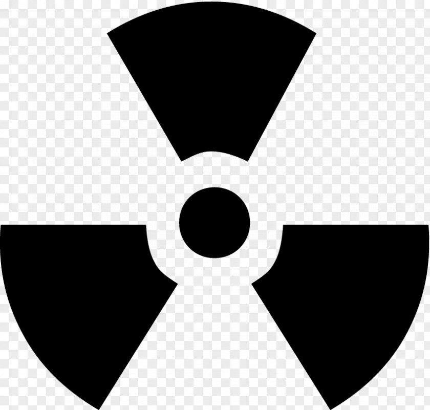 Symbol Hazard Radioactive Decay Sign Sticker PNG