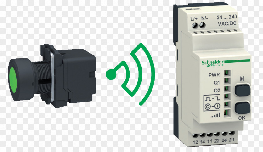 Button Push-button Electrical Switches Wireless Schneider Electric PNG
