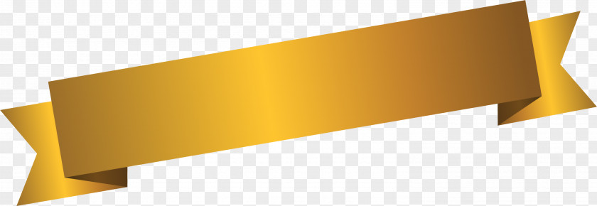 Gold Ribbon Label PNG