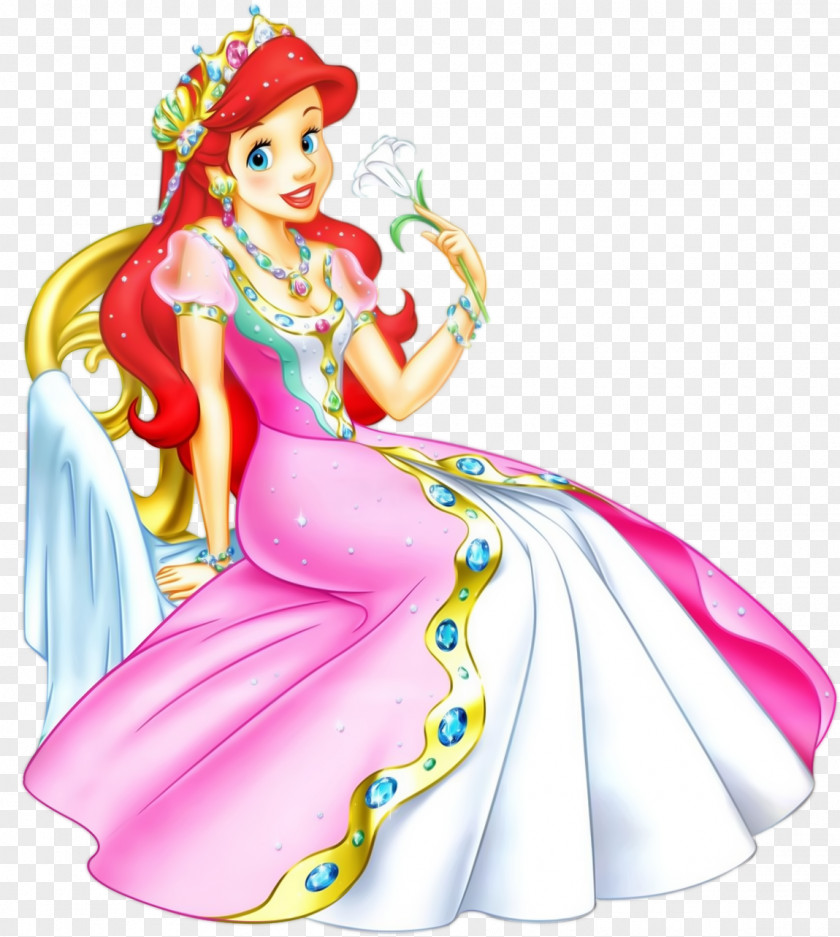 Mermaid Ariel Belle Disney Princess Tiana Cinderella PNG