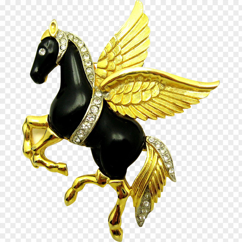 Pegasus Flying Horses Brooch Jewellery PNG