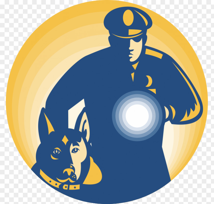 Police German Shepherd Dog Guard Service Officer PNG