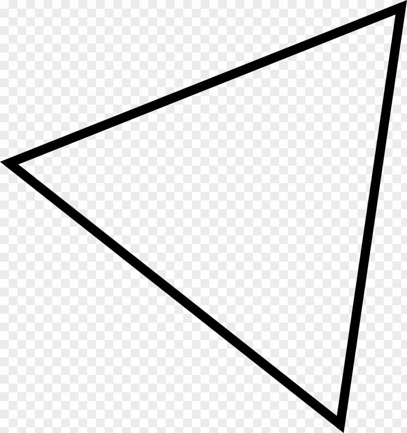 Triangle Point White Font PNG