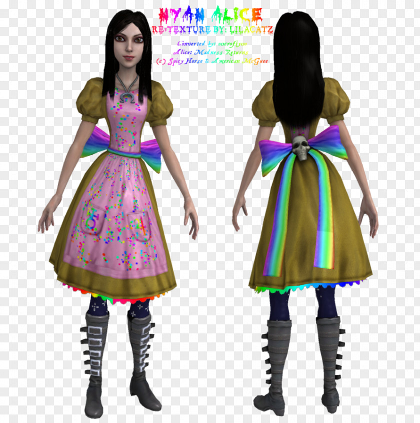 Alice Dress Nyan Cat Felicia Hardy Spider-Man: Web Of Shadows Costume PNG