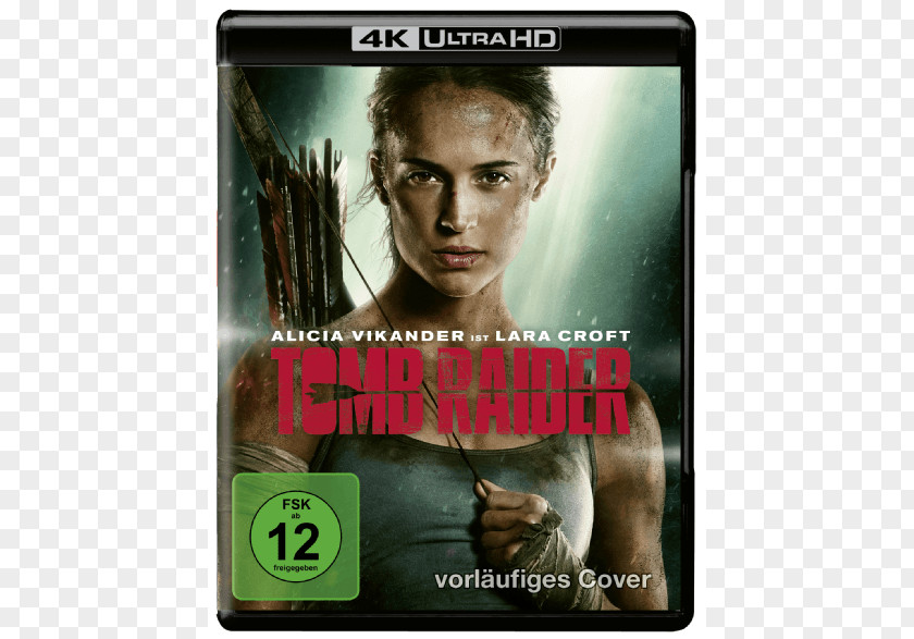 ALICIA VIKANDER Tomb Raider Blu-ray Disc Ultra HD Roar Uthaug 4K Resolution PNG